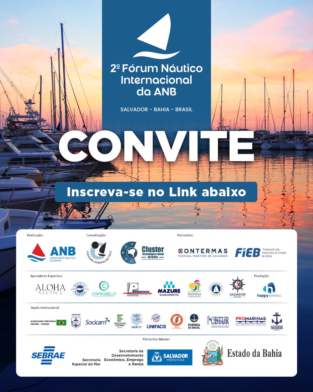 Salvador recebe Fórum Náutico Internacional com debates sobre indústria, turismo, infraestrutura e Economia do Mar